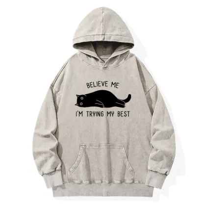 Tokyo-Tiger When Life Is Hard Nap First Washed Hoodie