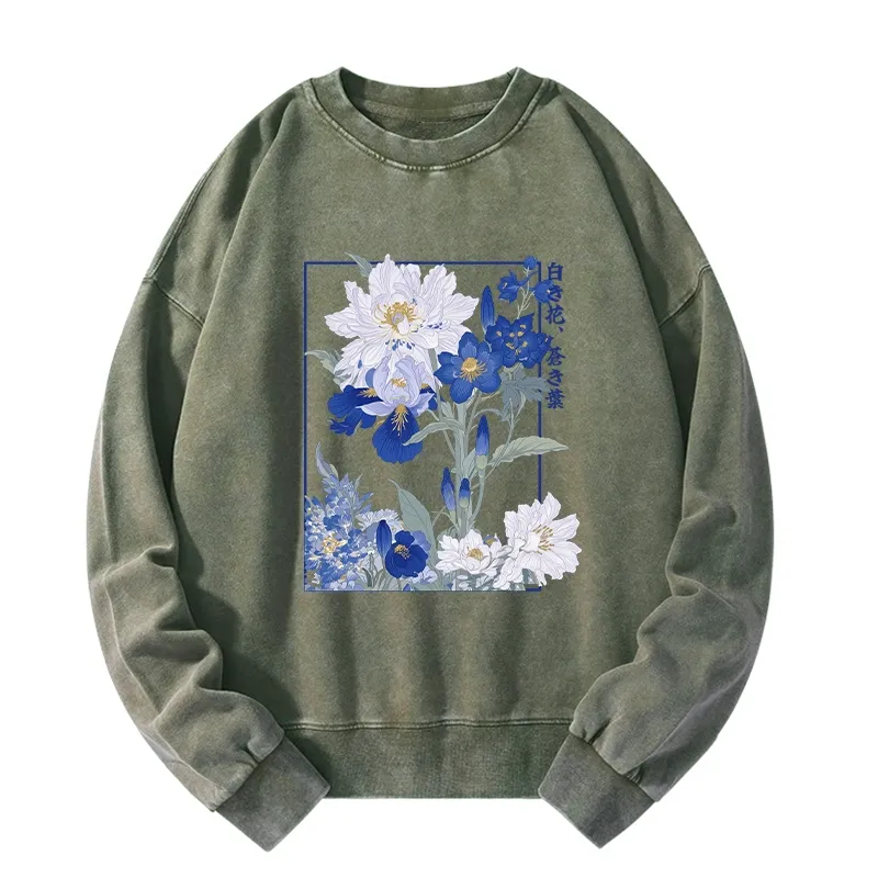 Tokyo-Tiger Blossoms Of The Firmament Washed Sweatshirt