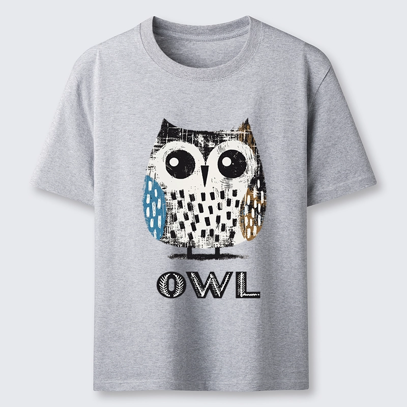 Tokyo-Tiger Minimalist Owl Illustration Print Classic T-Shirt