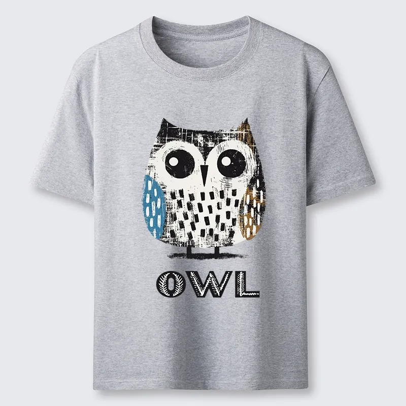 Tokyo-Tiger Minimalist Owl Illustration Print Classic T-Shirt