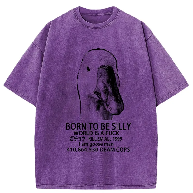 Tokyo-Tiger Born To Be Silly Washed T-Shirt