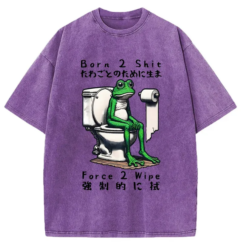 Tokyo-Tiger Melancholy Frog Washed T-Shirt