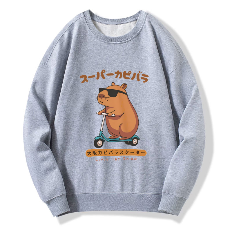 Tokyo-Tiger Osaka Capybara Scooter Sweatshirt