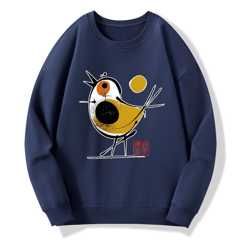 Tokyo-Tiger Aesthetic Yellow And Black Bird Classic Sweatshirt