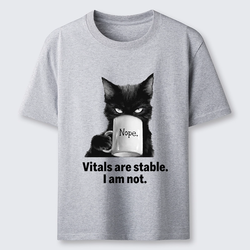 Tokyo-Tiger Grumpy Black Cat Coffee Meme Classic T-Shirt
