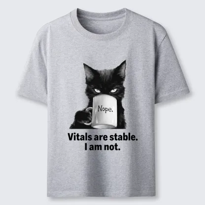 Tokyo-Tiger Grumpy Black Cat Coffee Meme Classic T-Shirt