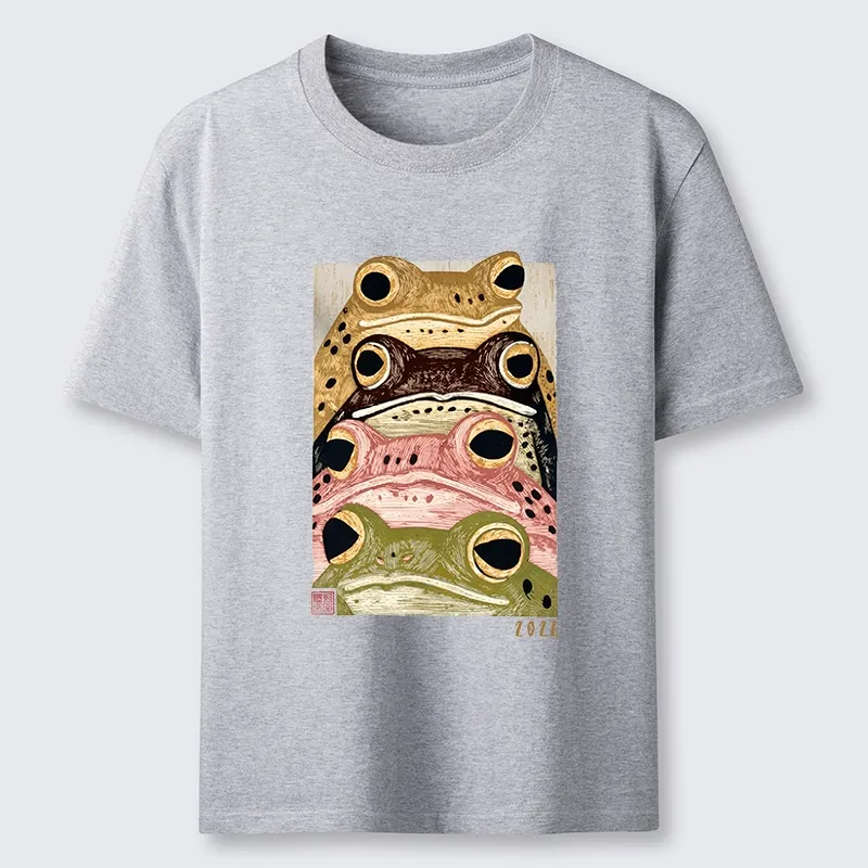 Tokyo-Tiger Whimsical Multi Colored Frog Art Classic T-Shirt