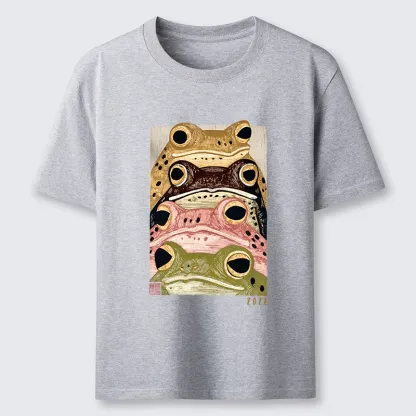 Tokyo-Tiger Whimsical Multi Colored Frog Art Classic T-Shirt
