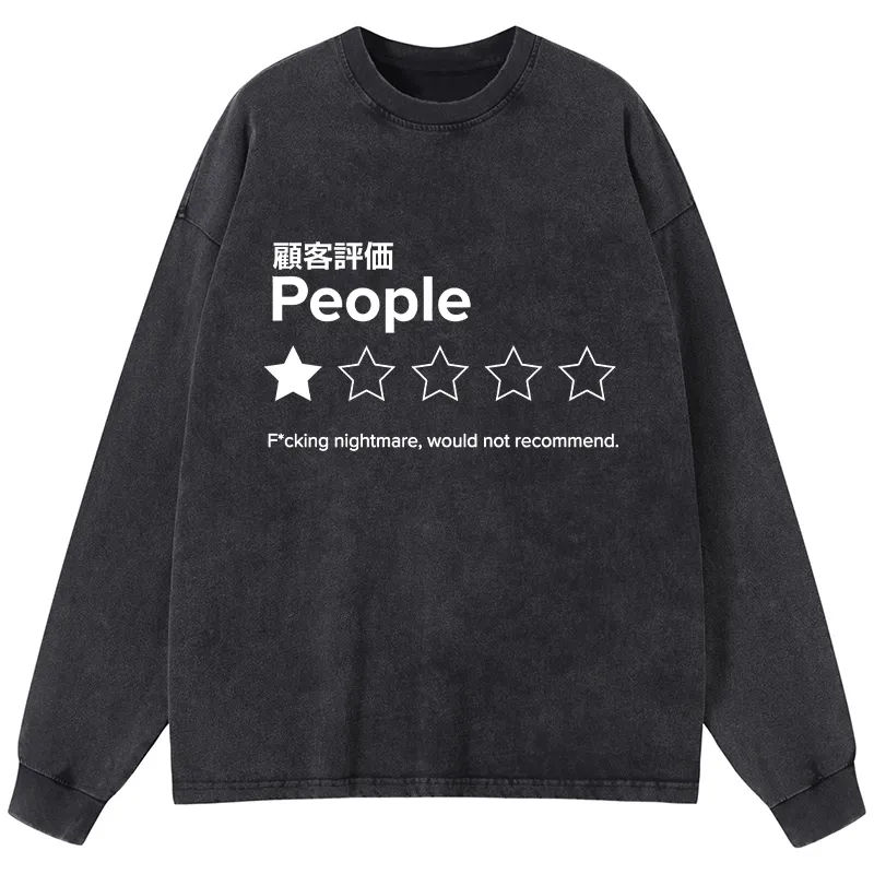 Tokyo-Tiger Evaluation People Washed Long Sleeve T-Shirt