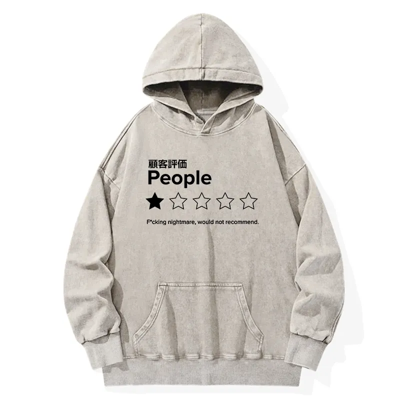 Tokyo-Tiger Evaluation People Washed Hoodie
