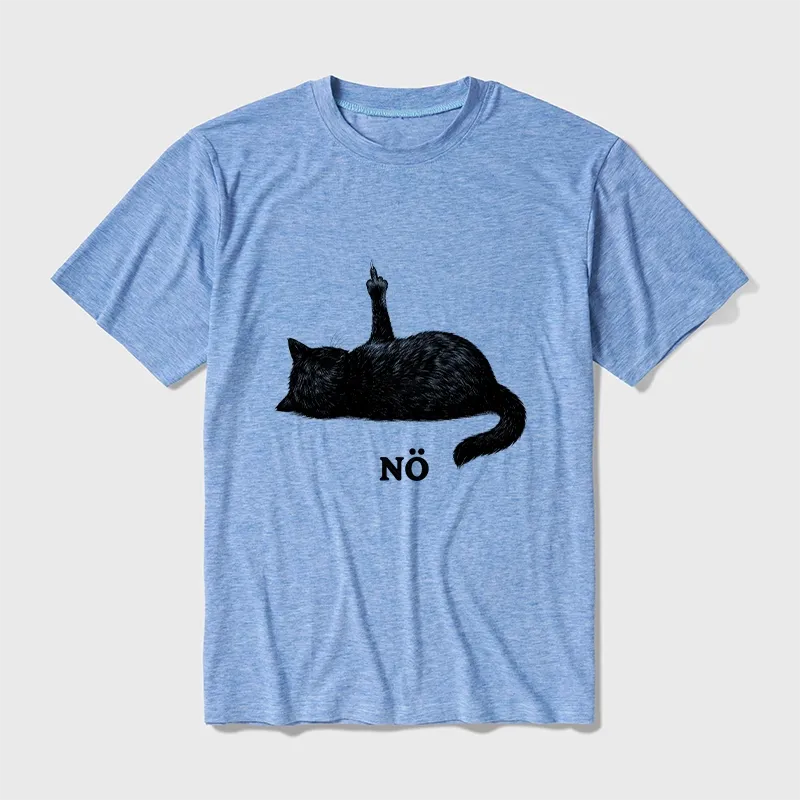 Tokyo-Tiger Cat Refused Cotton Blend T-Shirt