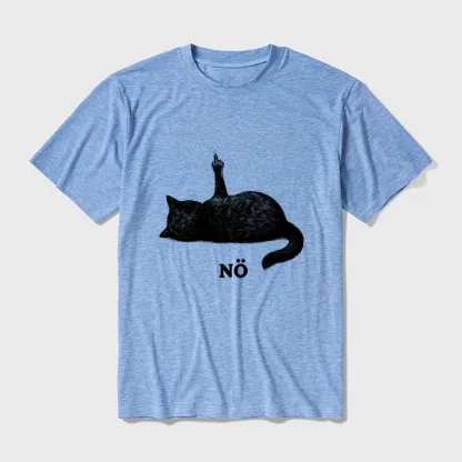 Tokyo-Tiger Cat Refused Cotton Blend T-Shirt