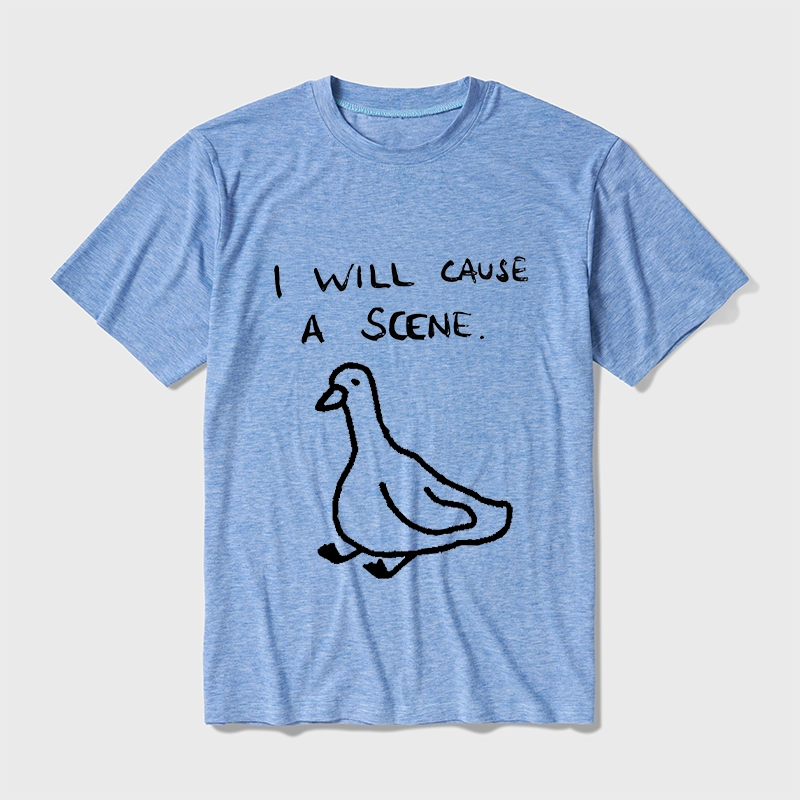 Tokyo-Tiger Stupid Goose Funny Japan Retro Cotton Blend T-Shirt