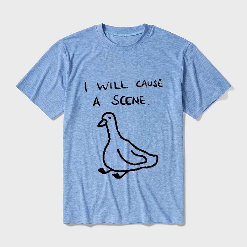 Tokyo-Tiger Stupid Goose Funny Japan Retro Cotton Blend T-Shirt