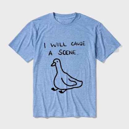 Tokyo-Tiger Stupid Goose Funny Japan Retro Cotton Blend T-Shirt