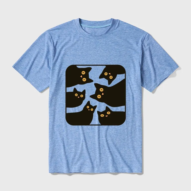 Tokyo-Tiger Cats Are Watching You Cotton Blend T-Shirt