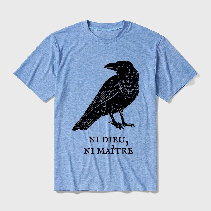 Tokyo-Tiger Crow Have A Strong Sense Of Self Cotton Blend T-Shirt