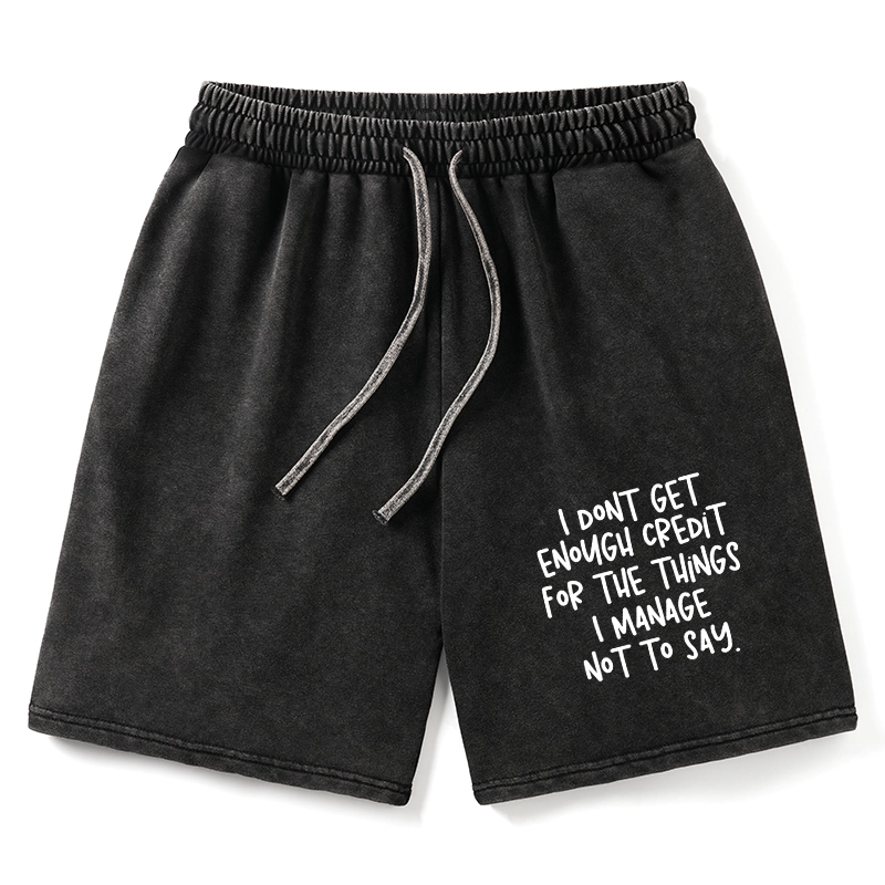 Tokyo-Tiger Saying No Is A Superpower Washed Shorts