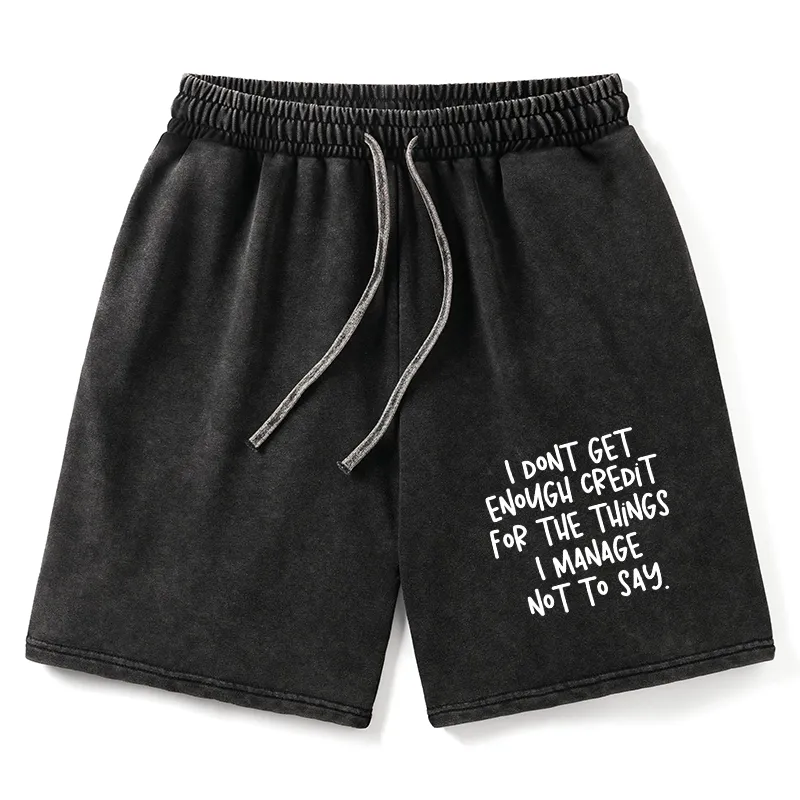 Tokyo-Tiger Saying No Is A Superpower Washed Shorts