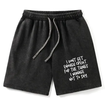 Tokyo-Tiger Saying No Is A Superpower Washed Shorts