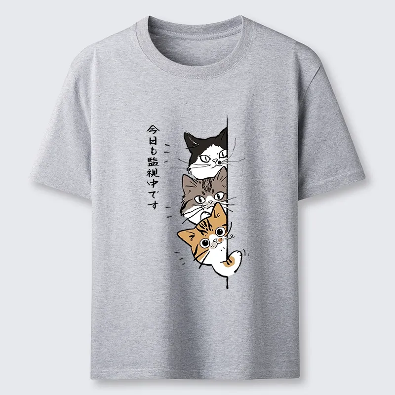Tokyo-Tiger Funny Cat Surveillance Squad Classic T-Shirt