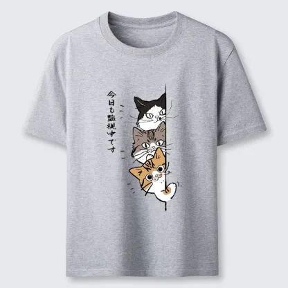 Tokyo-Tiger Funny Cat Surveillance Squad Classic T-Shirt