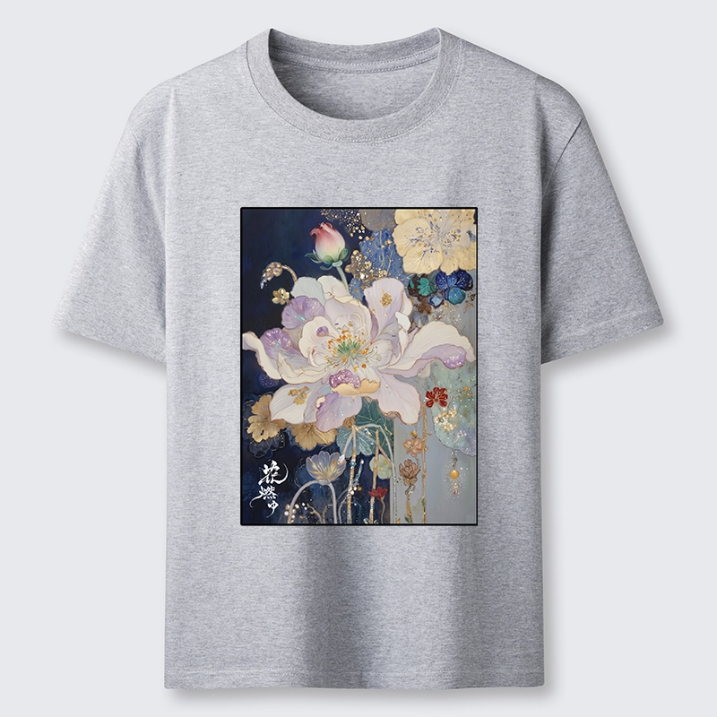 Tokyo-Tiger Golden Flower Bloom In The Night Classic T-Shirt