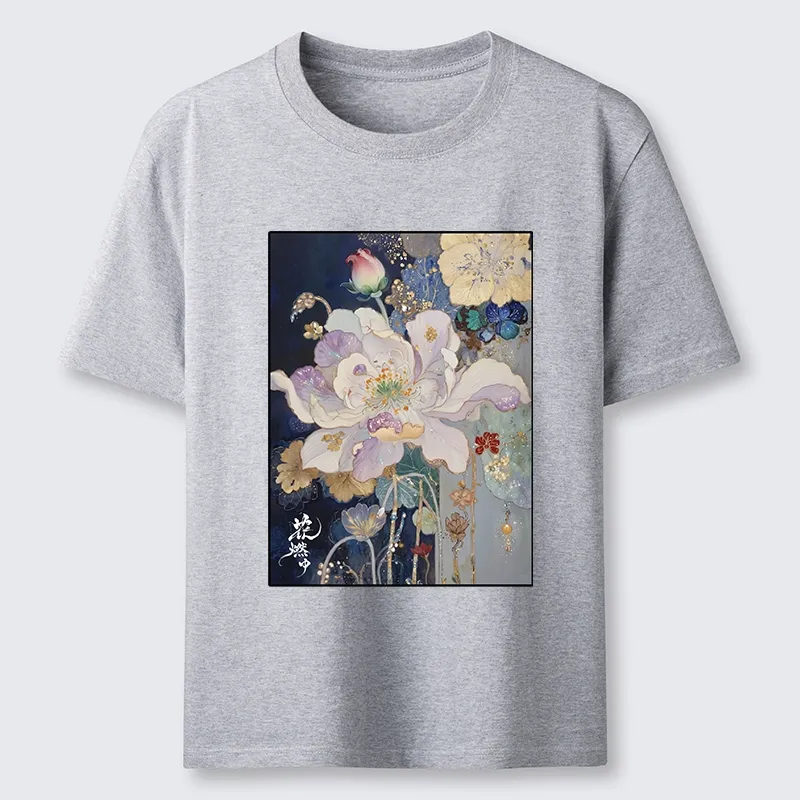 Tokyo-Tiger Golden Flower Bloom In The Night Classic T-Shirt