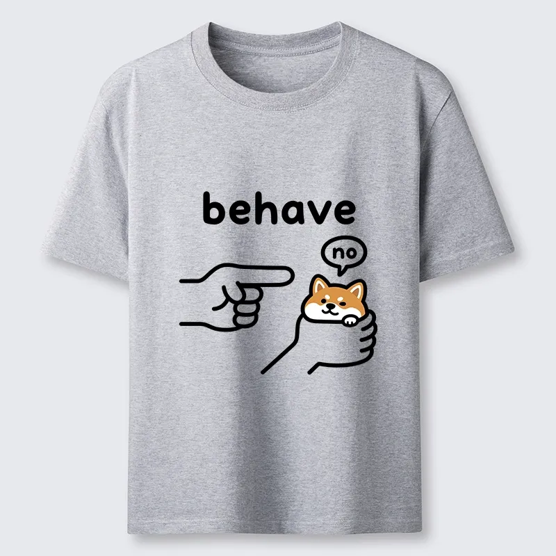 Tokyo-Tiger Funny Shiba Refusing To Behave Classic T-Shirt