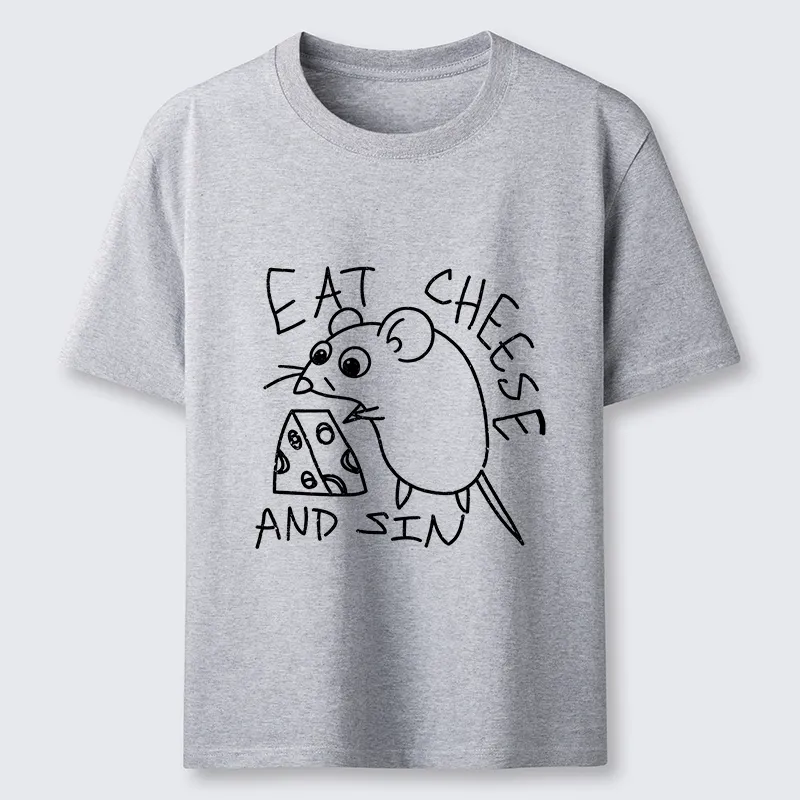 Tokyo-Tiger Cheese Obsessed Mouse Funny Art Classic T-Shirt