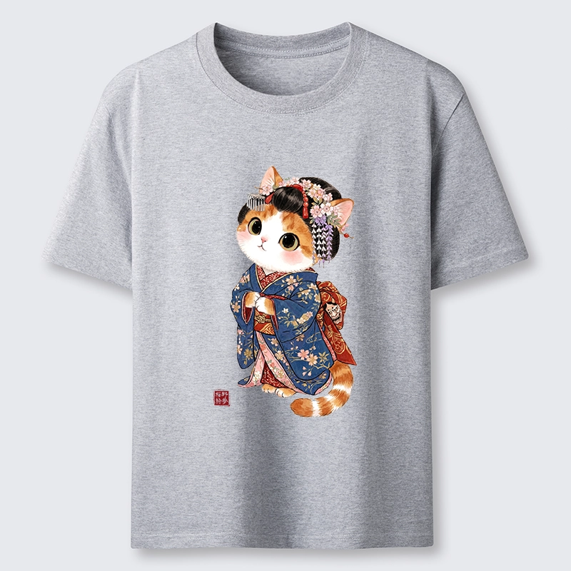 Tokyo-Tiger Cat Dressed As A Geisha Funny Classic T-Shirt
