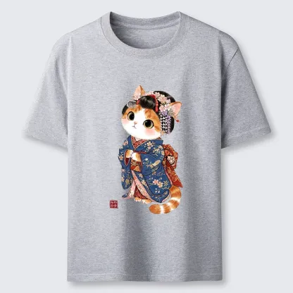 Tokyo-Tiger Cat Dressed As A Geisha Funny Classic T-Shirt