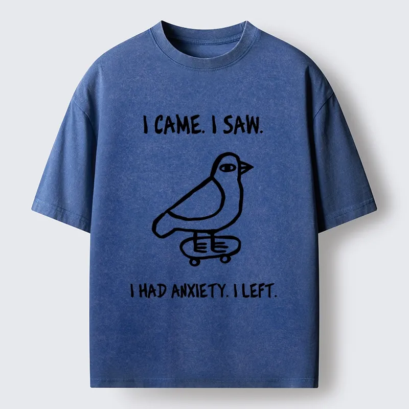 Tokyo-Tiger Funny Meme Bird Just Needs A Break Washed T-Shirt
