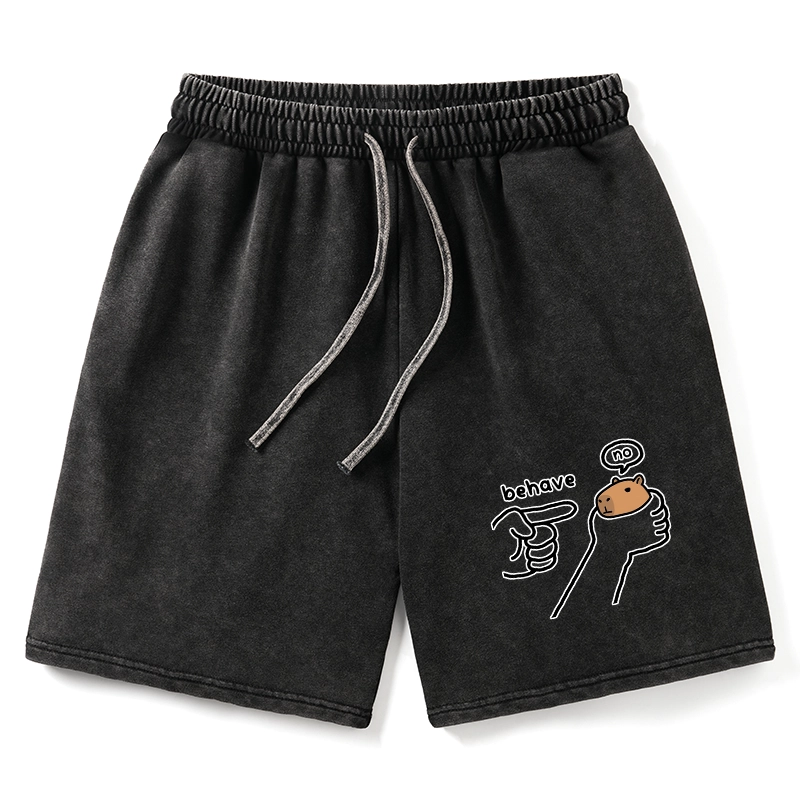 Tokyo-Tiger Dishonest Capybara Washed Shorts