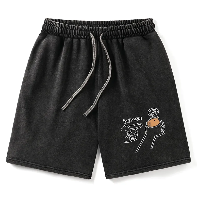 Tokyo-Tiger Dishonest Capybara Washed Shorts