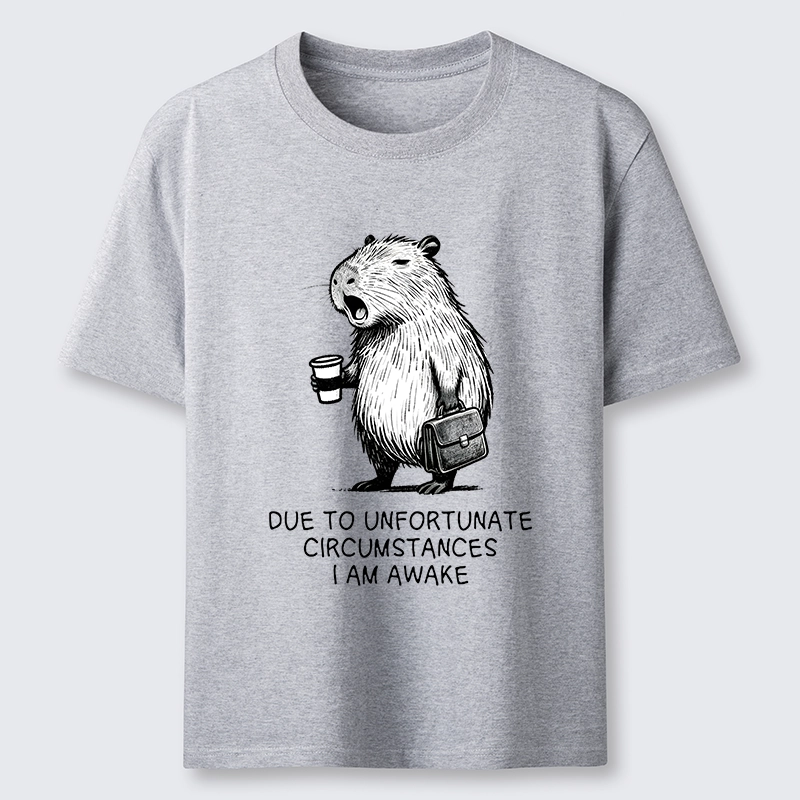 Tokyo-Tiger Capybara Is Awake Against Its Will Classic T-Shirt