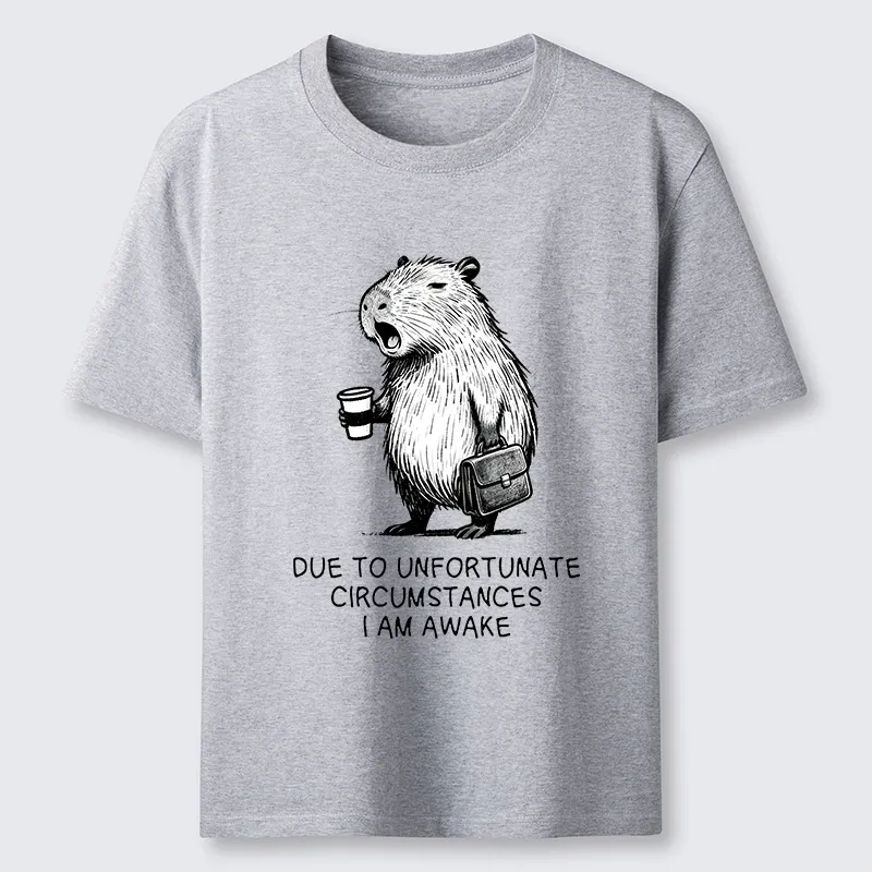 Tokyo-Tiger Capybara Is Awake Against Its Will Classic T-Shirt