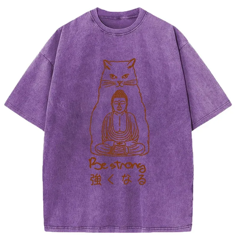 Tokyo-Tiger Best Backer Funny Washed T-Shirt