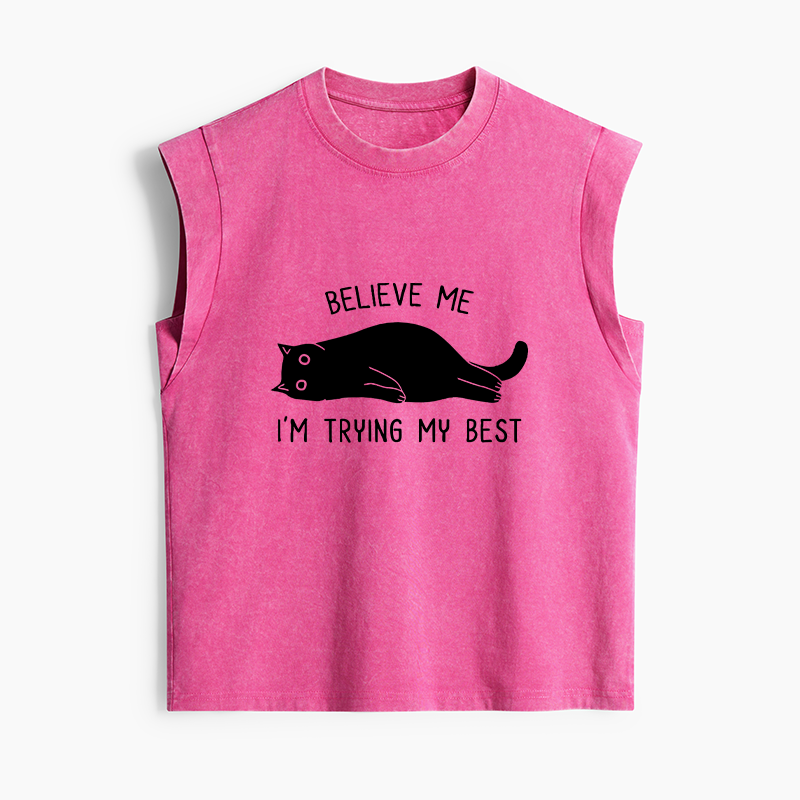 Tokyo-Tiger When Life Is Hard Nap First Women's Washed Tank Tops