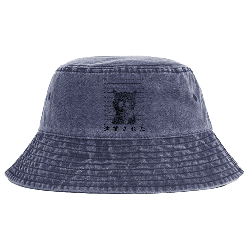 Tokyo-Tiger Cat That Was Arrested Washed Bucket Hat