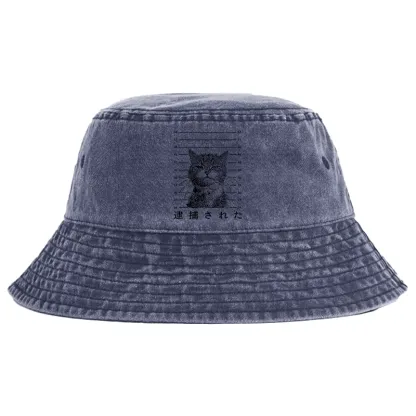 Tokyo-Tiger Cat That Was Arrested Washed Bucket Hat