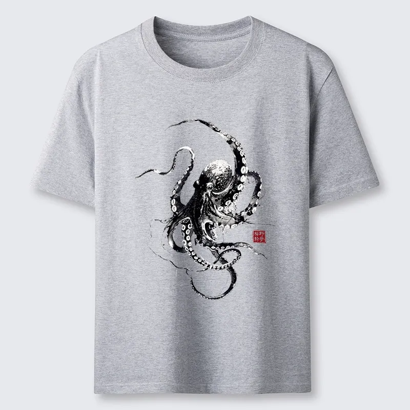 Tokyo-Tiger Traditional Japanese Octopus Painting Classic T-Shirt
