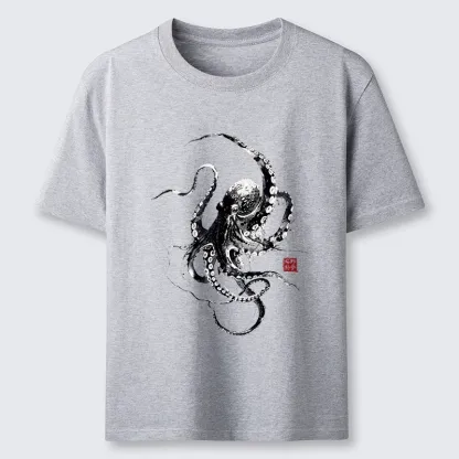 Tokyo-Tiger Traditional Japanese Octopus Painting Classic T-Shirt