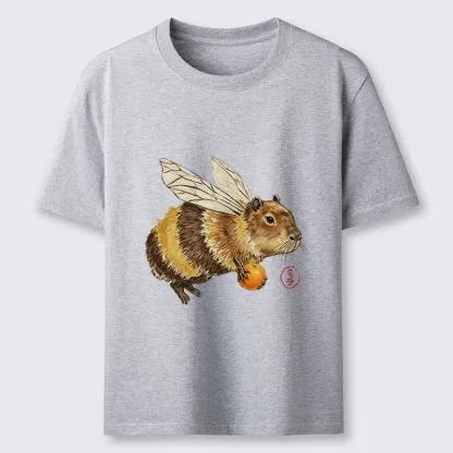 Tokyo-Tiger Funny Capybara Bee Meme Art Classic T-Shirt