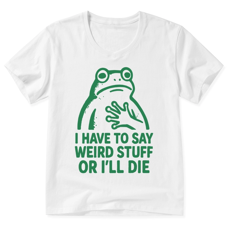 Tokyo-Tiger Weird Frog Funny Meme V-Neck Classic T-Shirt