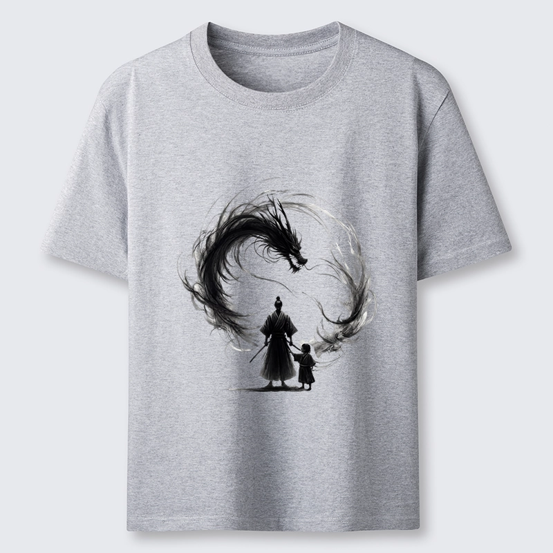 Tokyo-Tiger Samurai And Dragon Fatherhood Classic T-Shirt
