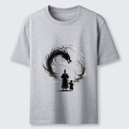 Tokyo-Tiger Samurai And Dragon Fatherhood Classic T-Shirt