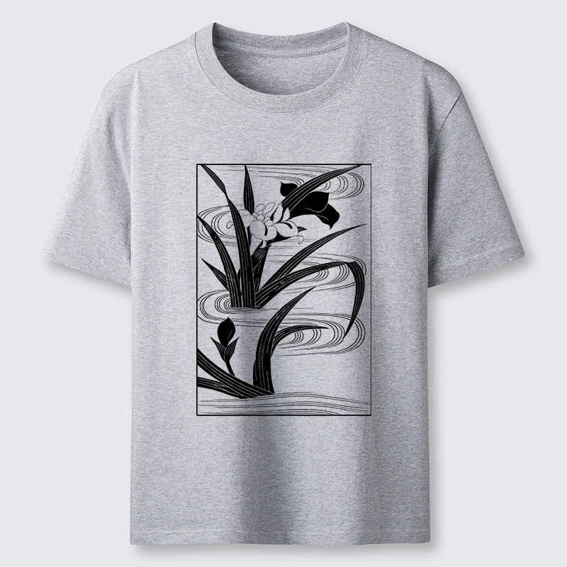 Tokyo-Tiger Japanese Iris Woodblock Art Classic T-Shirt