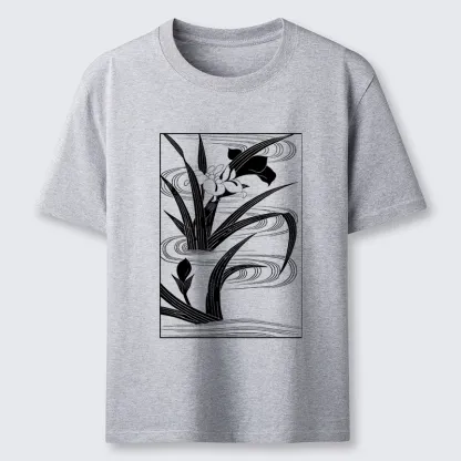 Tokyo-Tiger Japanese Iris Woodblock Art Classic T-Shirt
