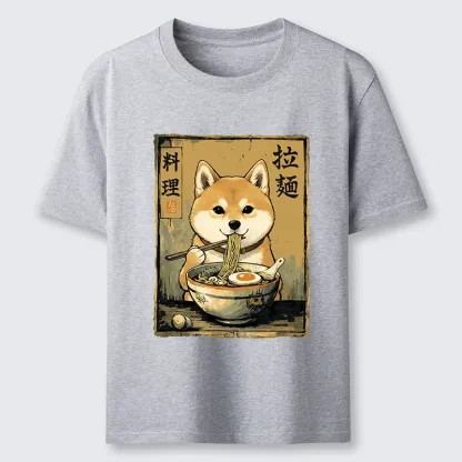 Tokyo-Tiger Shiba Inu Obsessed With Eating Ramen Classic T-Shirt